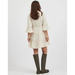 Robe courte courte gris clair
