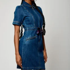 Robe courte en coton Brat denim