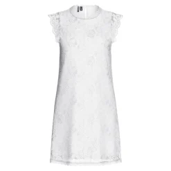 Robe courte en dentelle Colline blanc écru Daisy