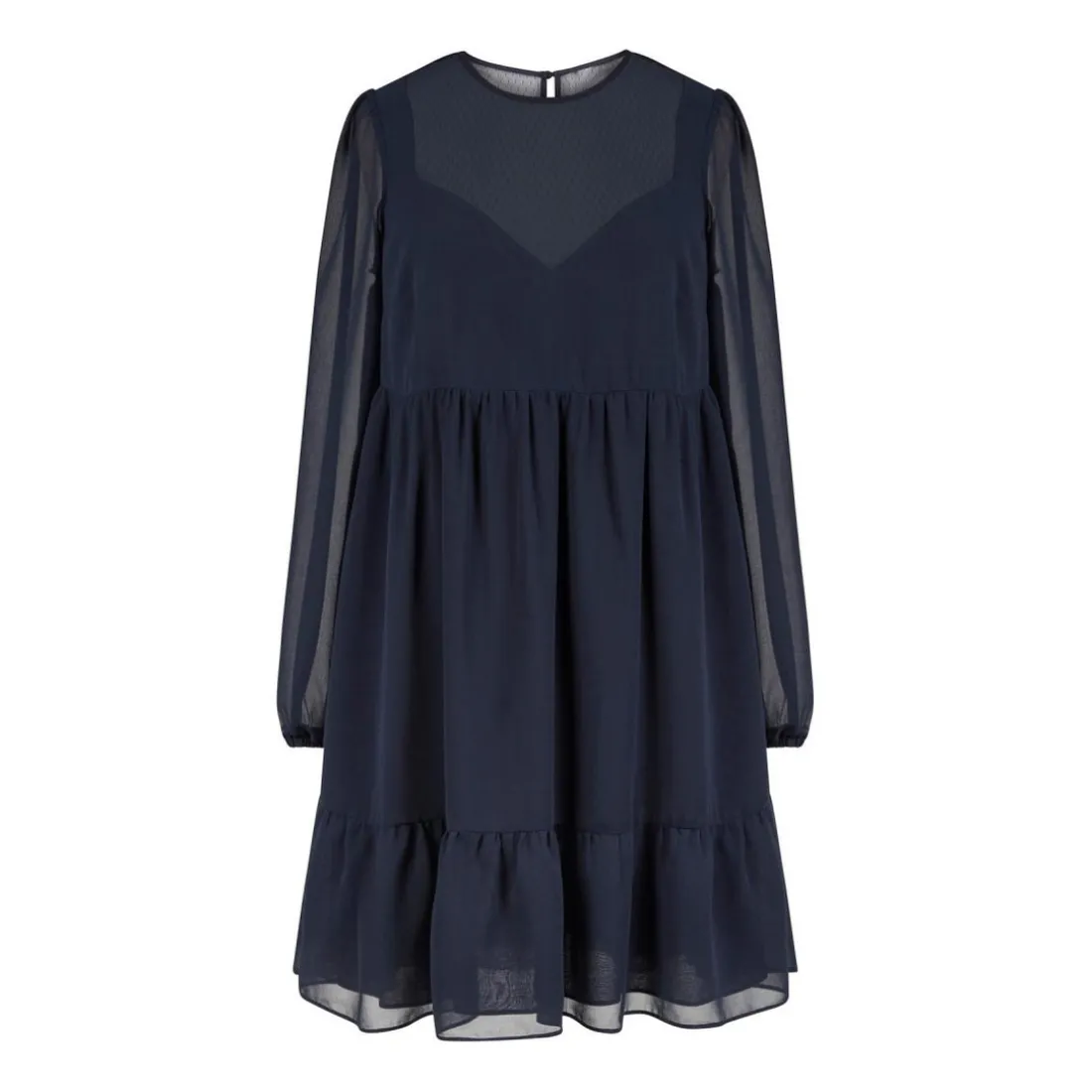 Robe courte femme bleu marine