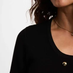 Robe courte femme Morgan noir en viscose