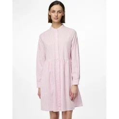 Robe courte manches longues en coton Sally lavande Xia