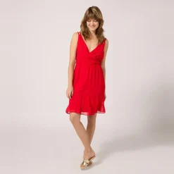 Robe courte rouge