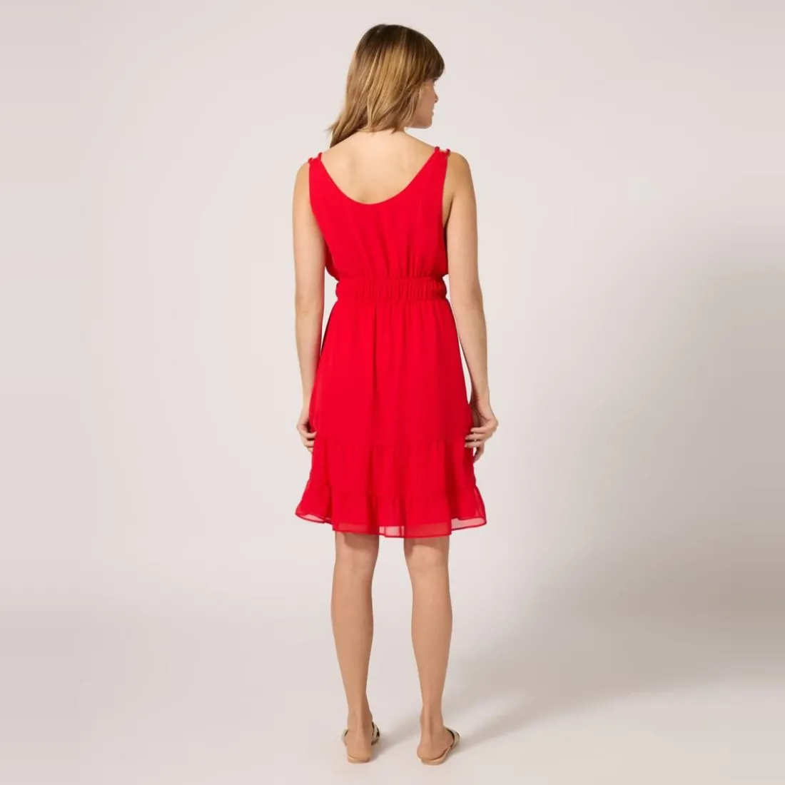 Robe courte rouge