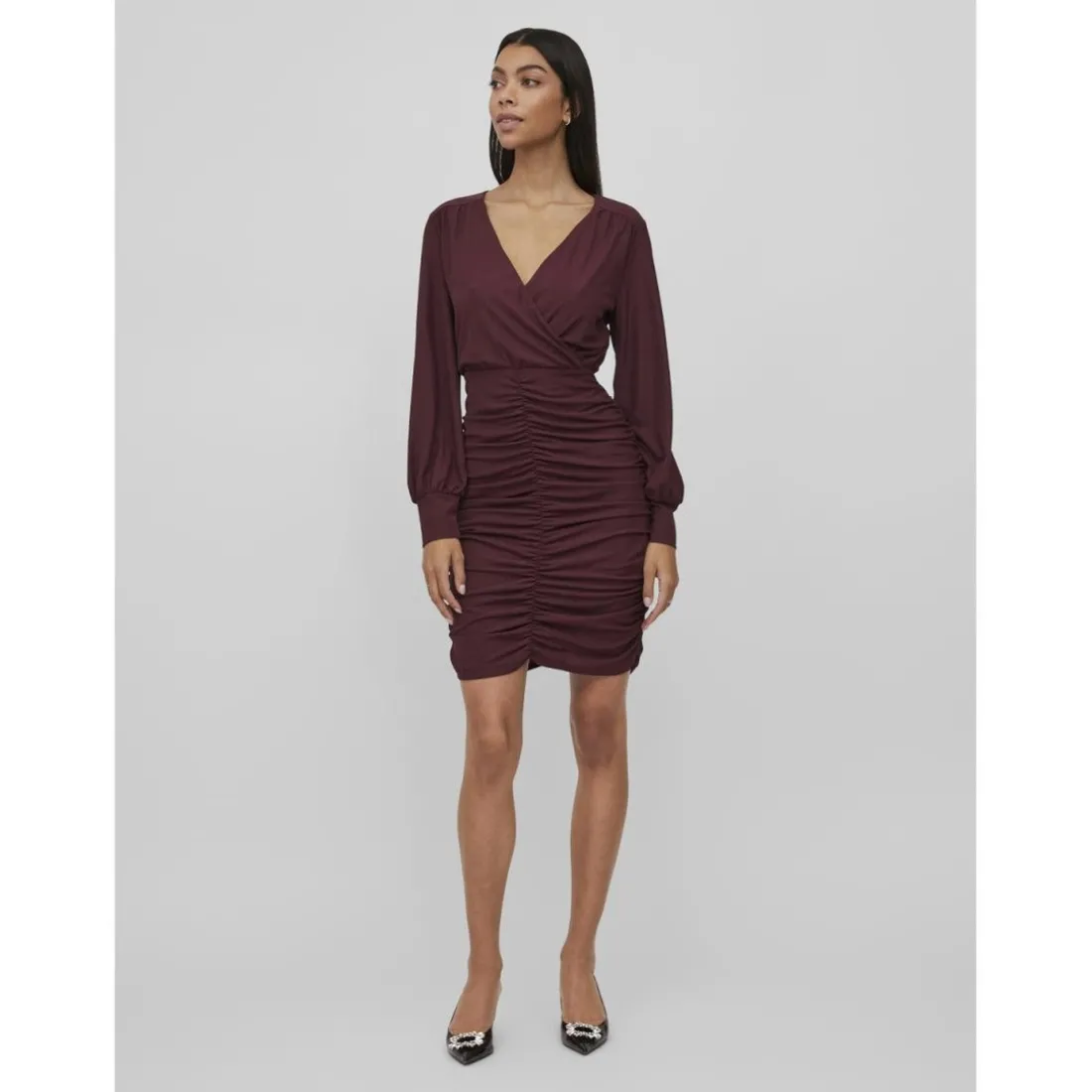 Robe courte violet Vera