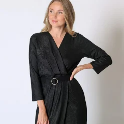 Robe croisée longue