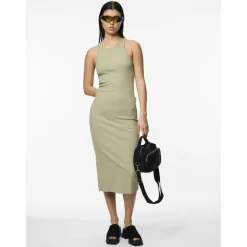 Robe débardeur Cruka gris en coton Maya