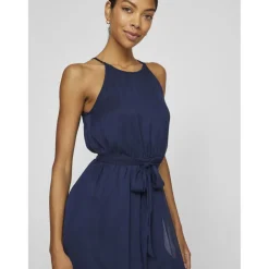 Robe de soirée sans manche Falia bleu Elle