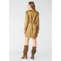Robe droite BAZ marron en viscose