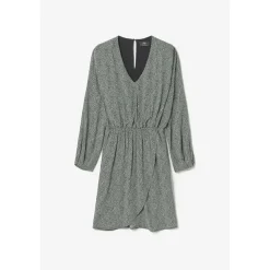Robe droite CRIZI vert en viscose