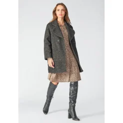 Robe droite ELLIOTT noir en viscose