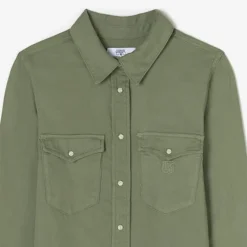 Robe droite en jeans ALIO vert Clara