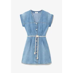 Robe droite en jeans EOURRE bleu