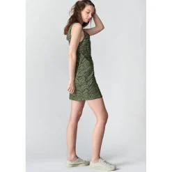 Robe droite en jeans ZERANA vert Hazel