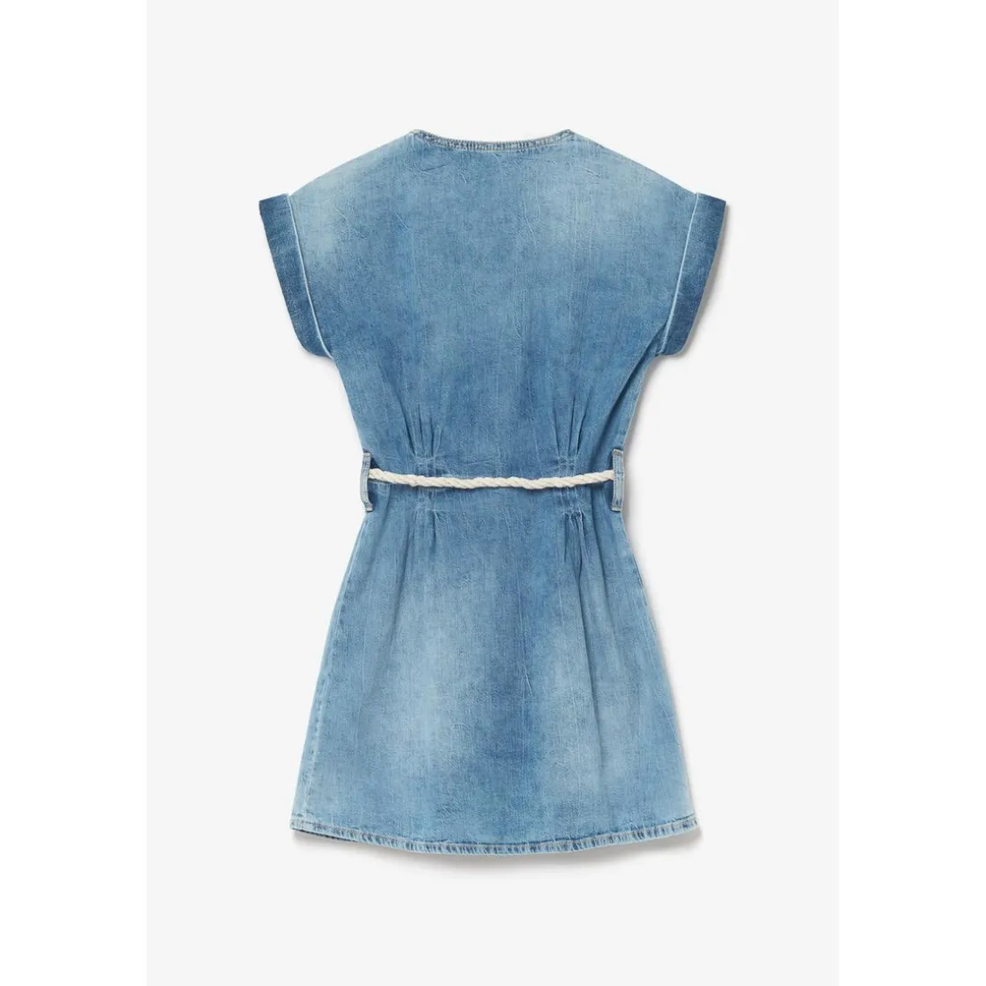 Robe droite fille en jeans KARITE bleu