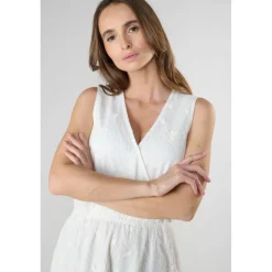 Robe droite HELIOT marron Sia en coton