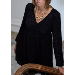 Robe droite IRON noir