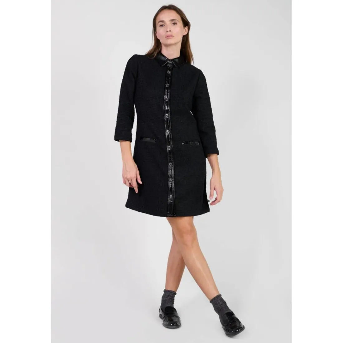 Robe droite JAYA noir Isa