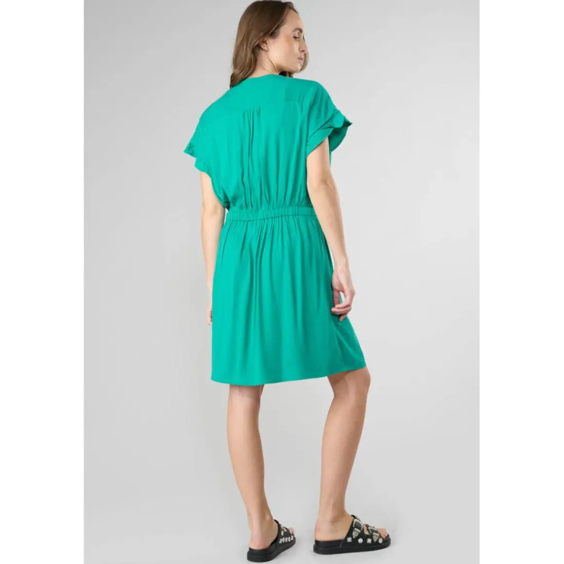Robe droite JOLIBOI vert Wren