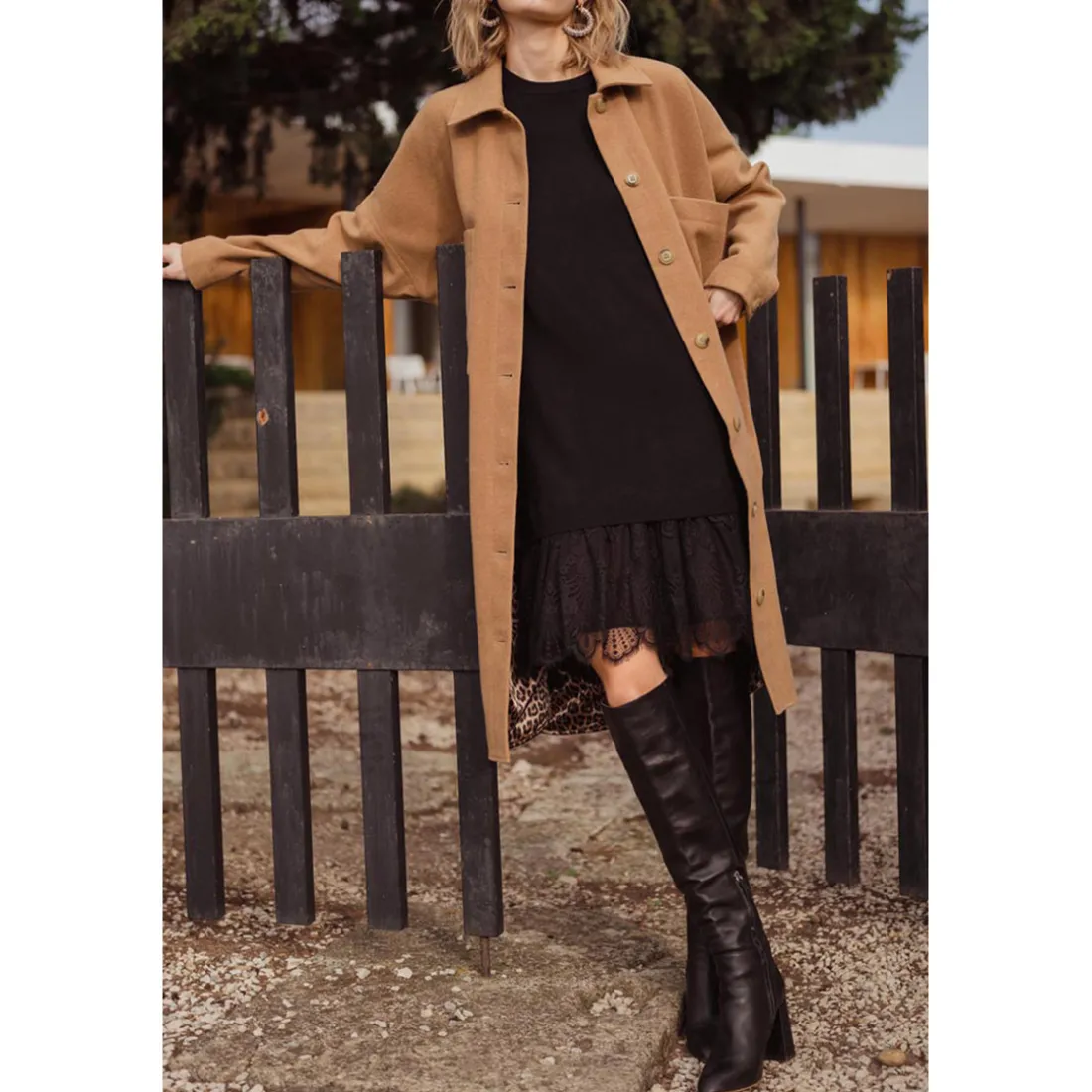 Robe droite KANDYLA noir