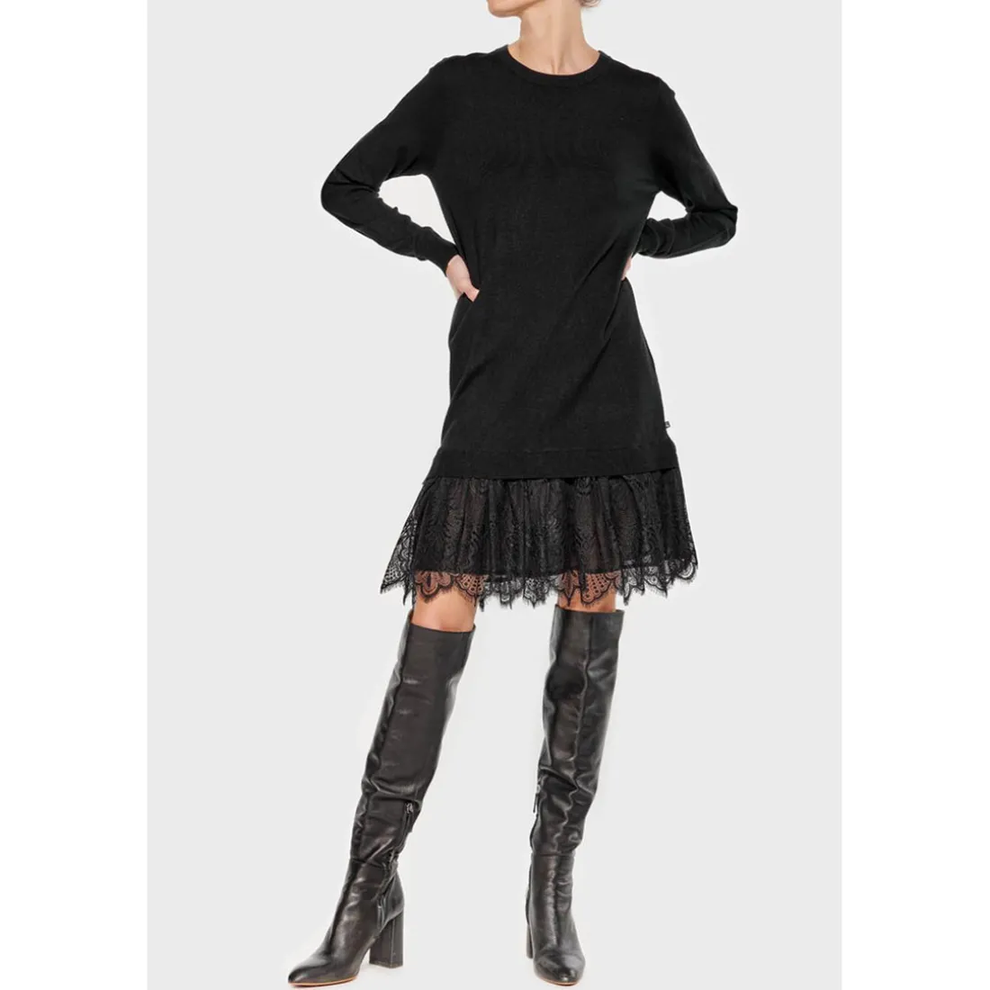 Robe droite KANDYLA noir