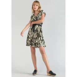 Robe droite PAGE vert en viscose