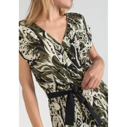 Robe droite PAGE vert en viscose