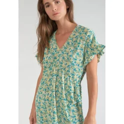 Robe droite TATE bleu