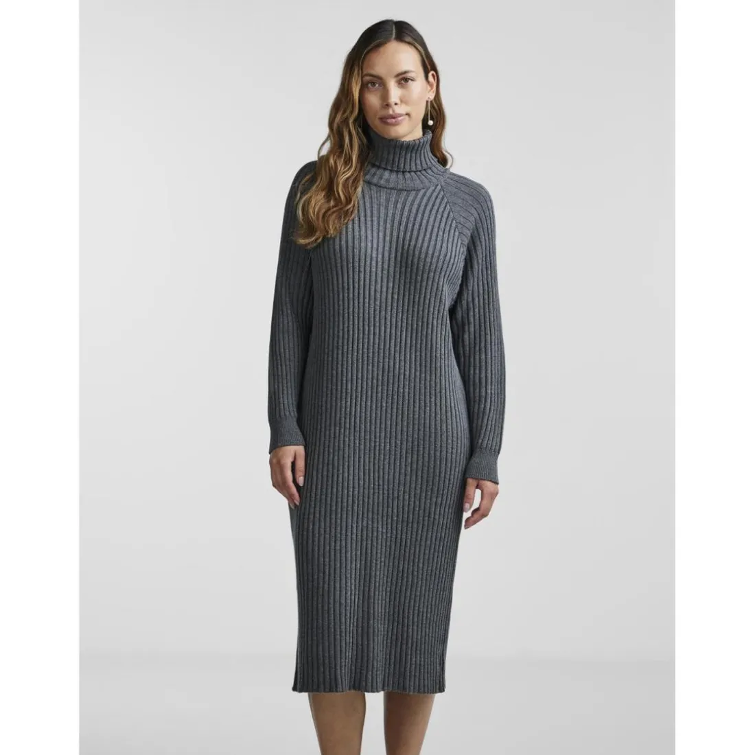 Robe en maille gris Anna