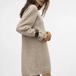 Robe en maille gris clair Gemma Rae