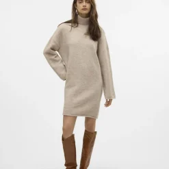 Robe en maille gris clair Gemma Rae