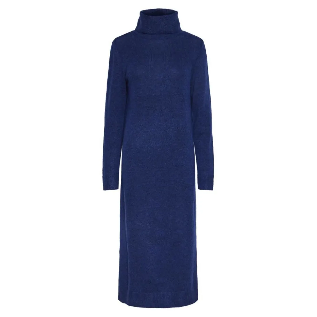Robe en maille manches longues bleu Kai
