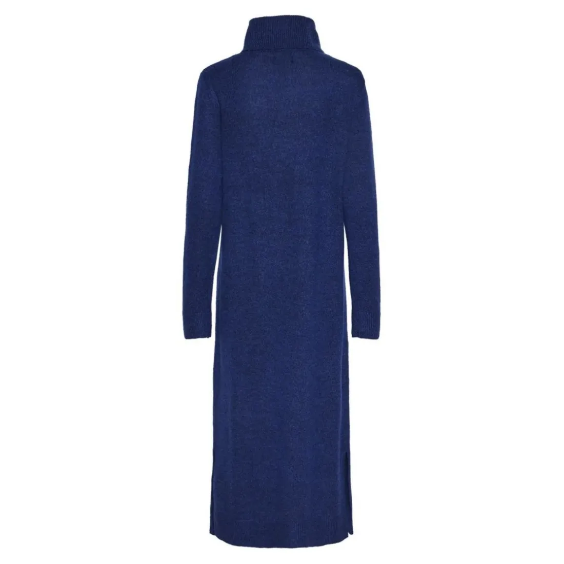 Robe en maille manches longues bleu Kai
