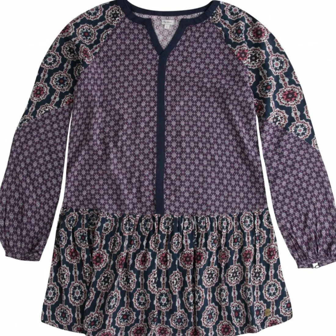 Robe esprit patchwork Devy Teen fille Pepe Jeans - Multicolore