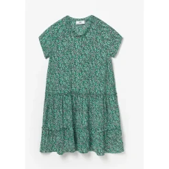 Robe evasée fille, patineuse COLETTAG vert