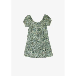 Robe evasée fille, patineuse ALMOGI vert