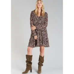 Robe evasée, patineuse MIHABE rouge