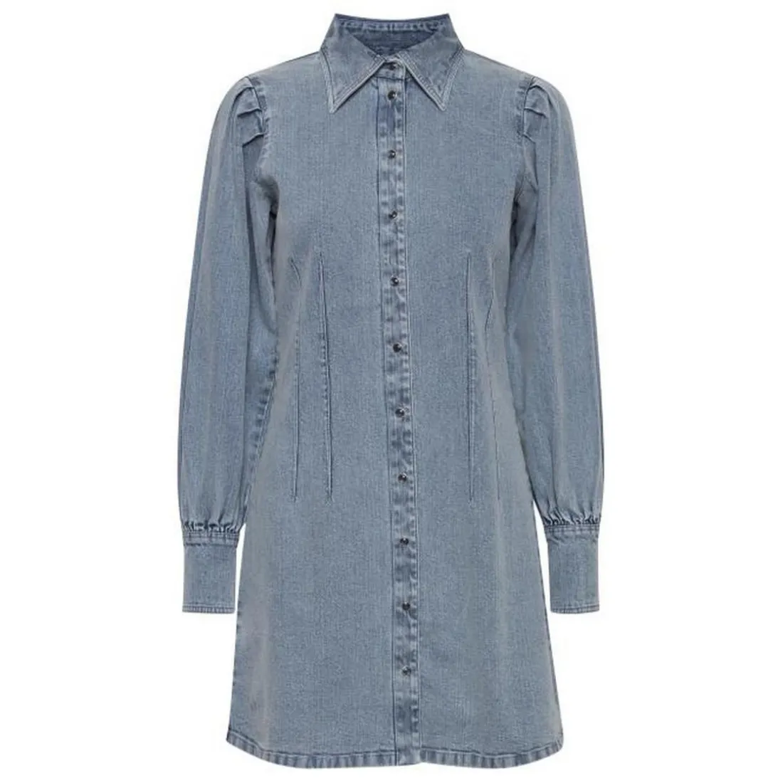 Robe femme bleu clair en coton