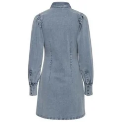 Robe femme bleu clair en coton