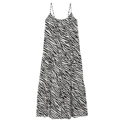 Robe fine bretelle Anaya noir en viscose