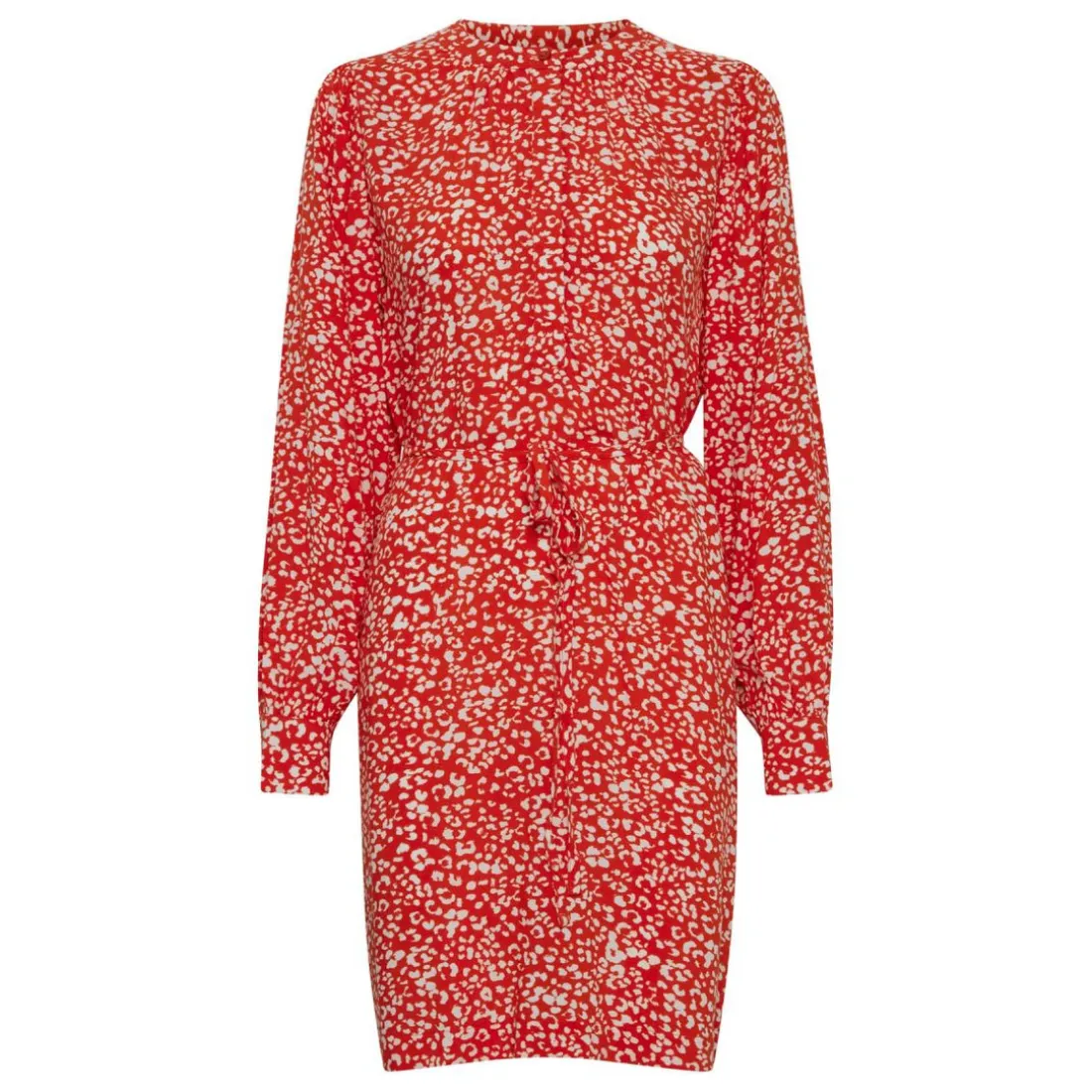 Robe IHCAROLINA DR - Rouge en viscose