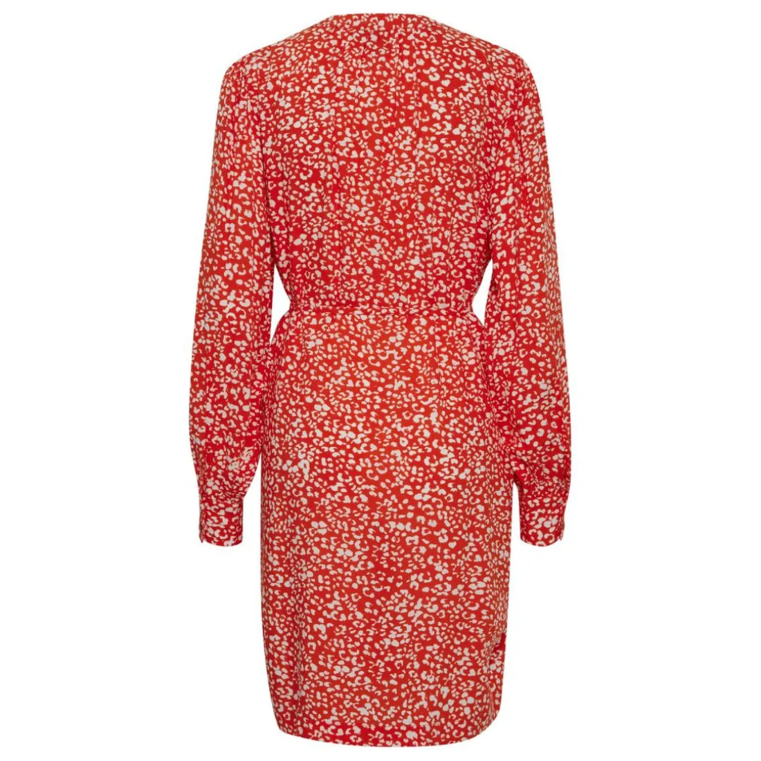 Robe IHCAROLINA DR - Rouge en viscose