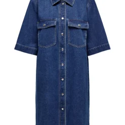 Robe Jean Courte ONLBELLE - Bleu en coton Eva