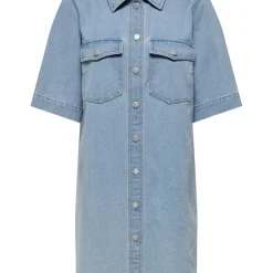 Robe Jean Courte ONLBELLE - Bleu Lucy en coton