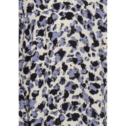 Robe légère imprimée bleu stone en viscose