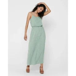 Robe longue à manches longues - ONLWINNER vert