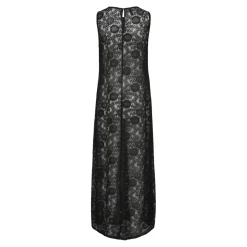Robe longue en dentelle Colline noir Anya