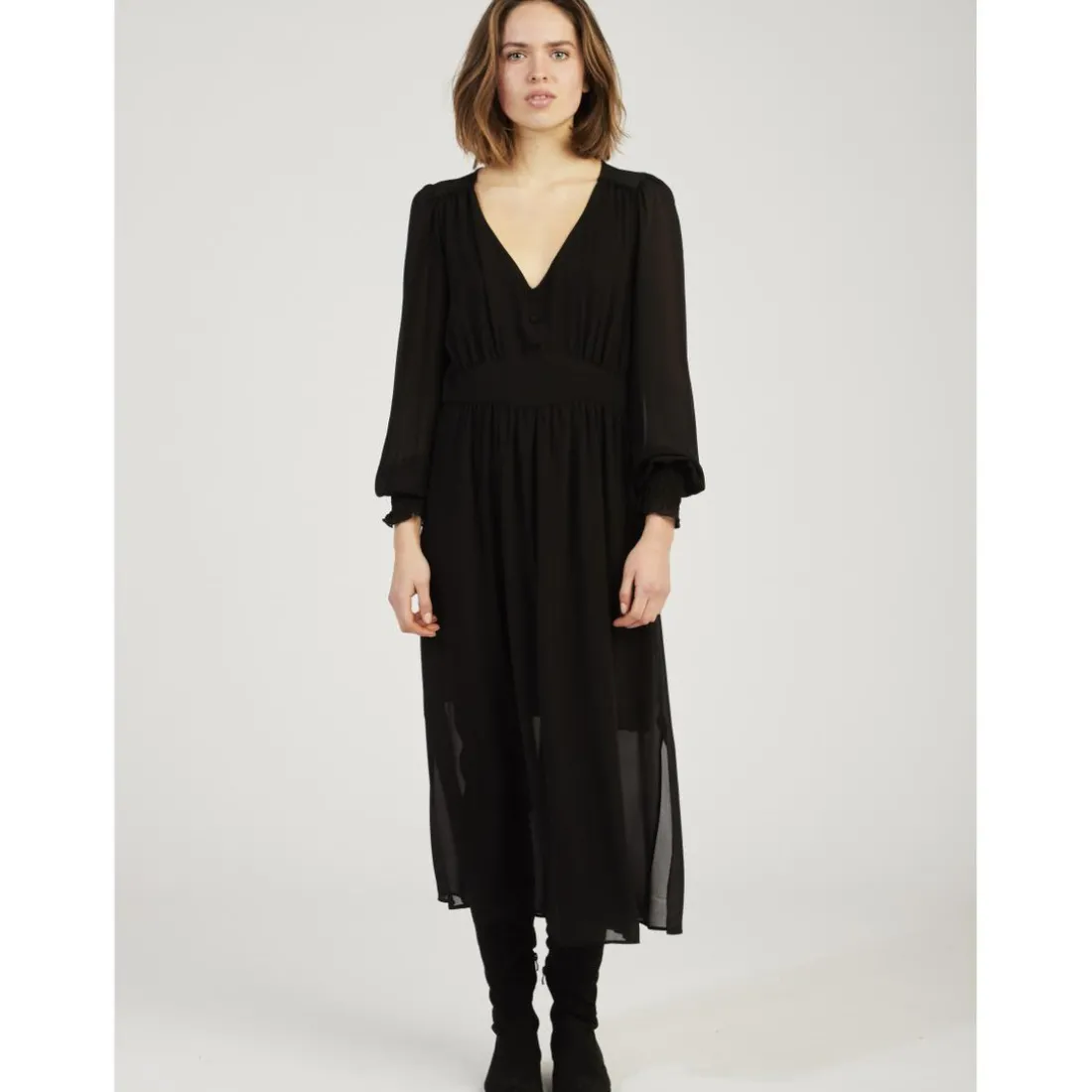 Robe longue femme NOIR - Naf Naf