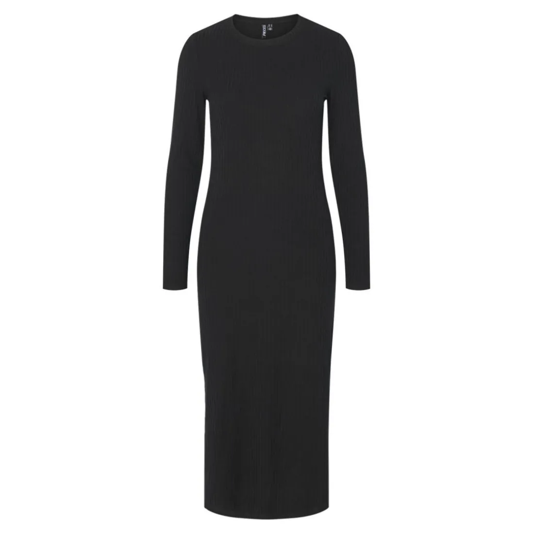 Robe longue manches longues en jersey noire Kylie Noor