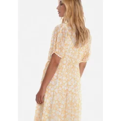 Robe longue portefeuille BILBAO jaune